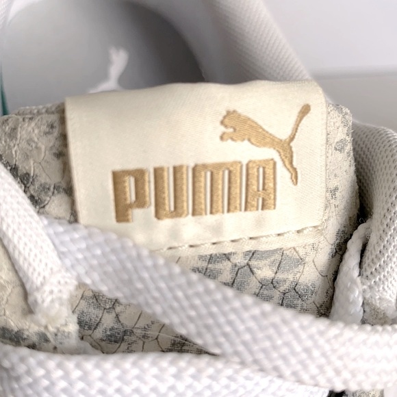 Puma Carina Snakeskin Sneakers - Picture 11 of 12